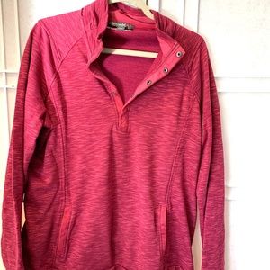 Avalanche Loma 1/4 Snap Sweater Heather Plum Size XXL